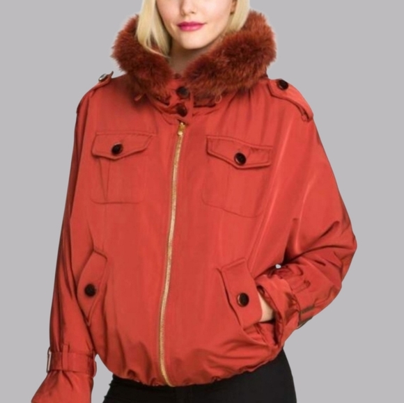 1 Madison Jackets & Blazers - 1 Madison Outerwear Jacket w/Genuine Coyote Fur Trim (Removable) By Laura Smalls